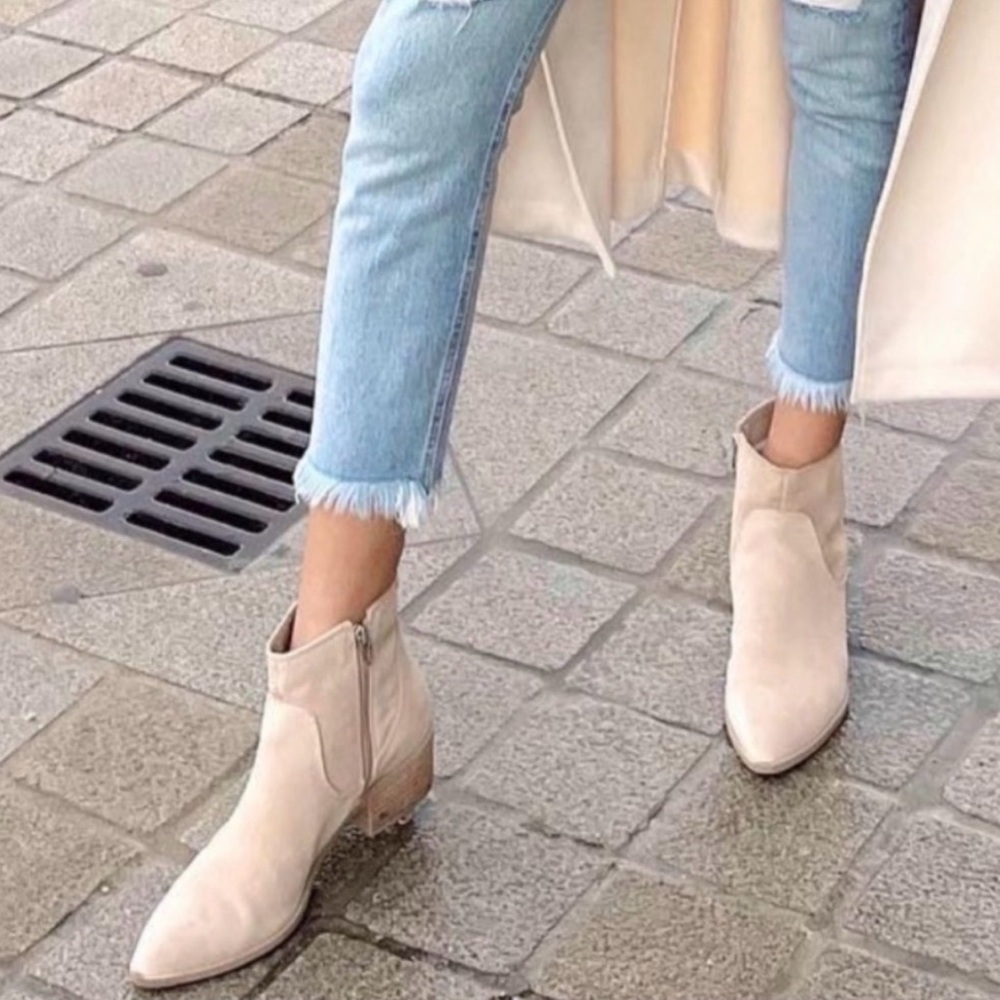 Dolce Vita Able Booties Dune Suede Sz 8.5 - Picture 2 of 13